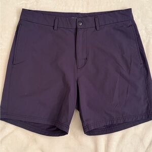 Old Navy Men's Dark Purple Flat Front Shorts Quick Dry